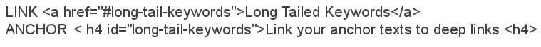 Anchor Text SEO
