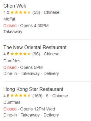 UK LOCAL SERP