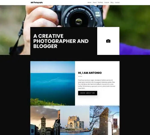Website Design For Photographer