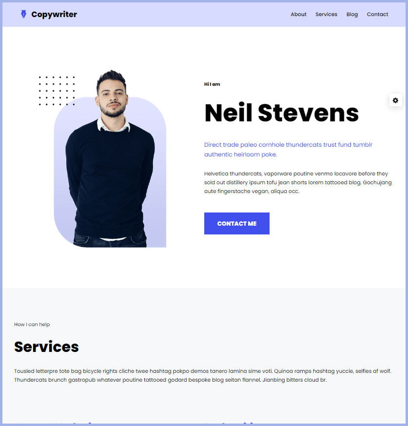 Copywriter Website