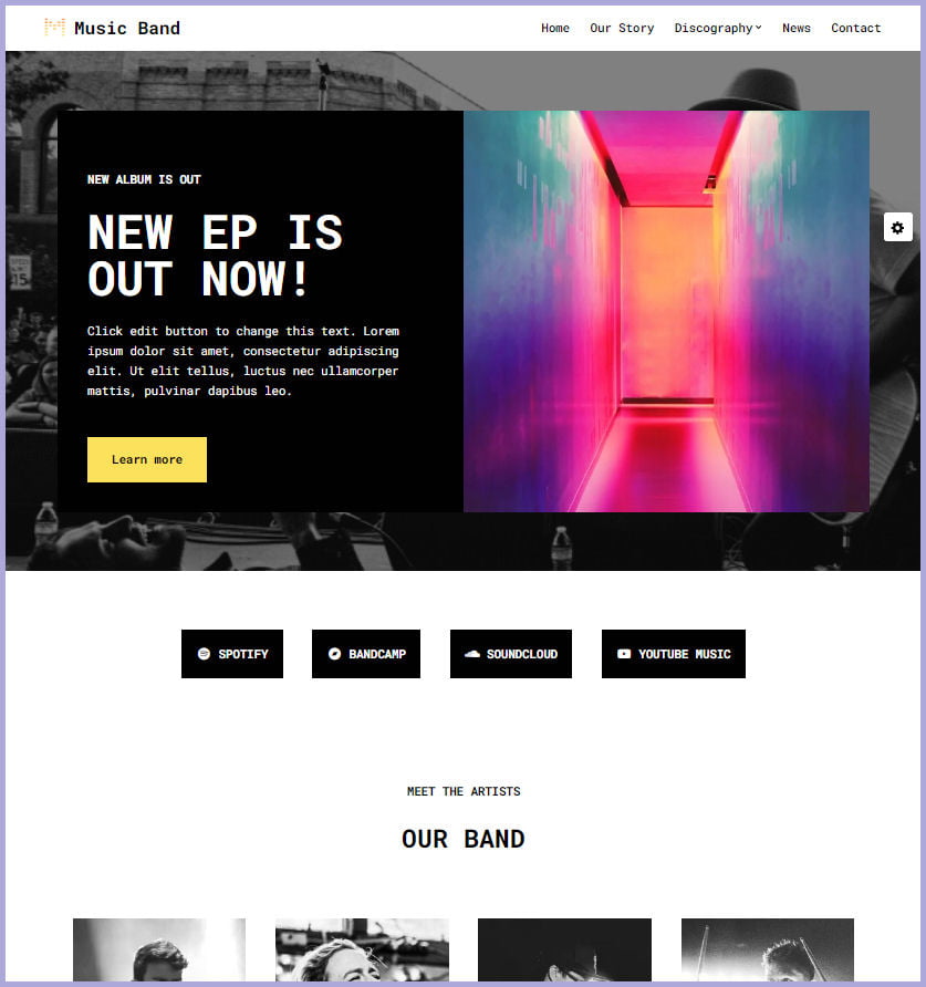 Website Design for Musicians